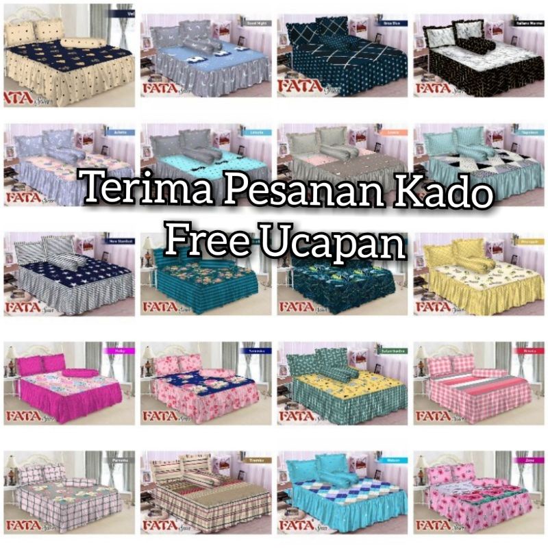 Fata Sprei Rumbai 180x200 King Size Good Night Ibiza Blue Italiano Marmer Juliette Latonia Lovela Na