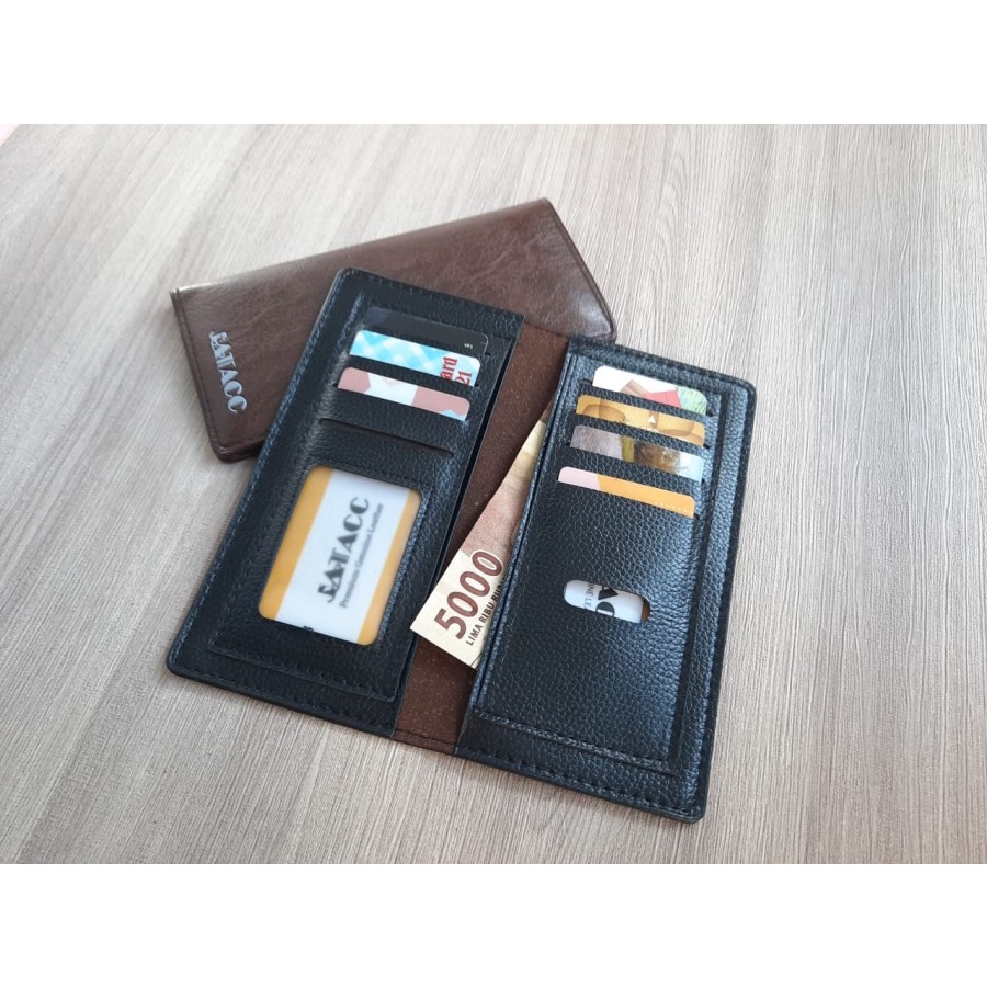 Dompet Pria panjang PU leather / Dompet Fashion Pria dan Wanita