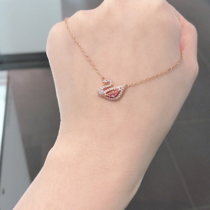 KALUNG SWAROVSKI DAZZLING SWAN NECKLACE ORIGINAL SPESIAL GIFT NATAL - KALUNG SAJA