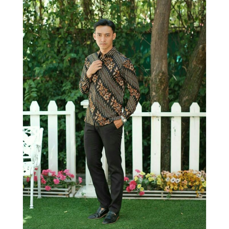 KEMEJA PANJANG MLXL PARANG MELATI Batik Pria Slim Fit Kemeja Batik Pria Kemeja Batik Slim Fit Pria Batik Slim Fit Baju Batik Pria