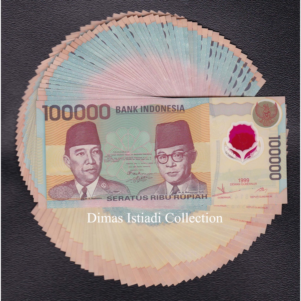 Uang Kuno 100000 Rupiah 1999 Polimer
