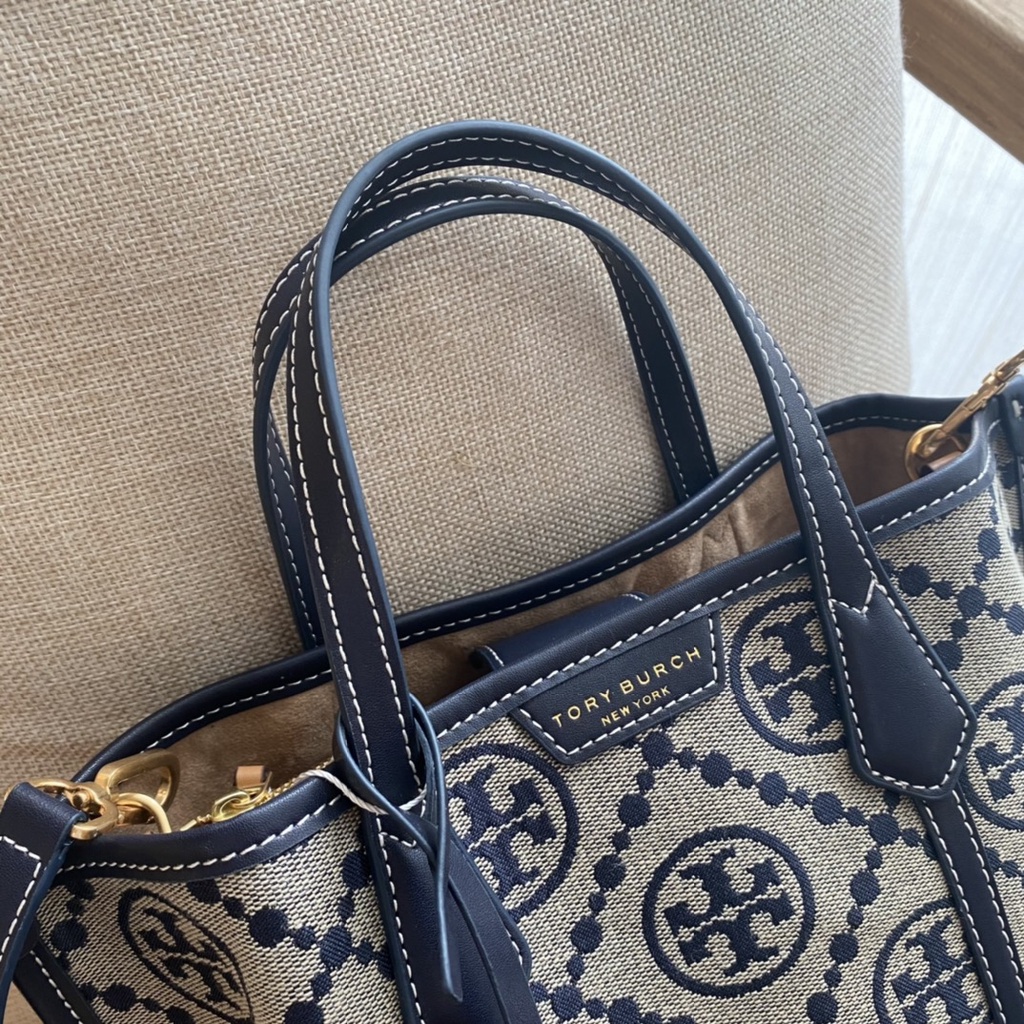 ready tas tory burch bag original 83313 83312 tb PERRY MONOGRAM Jacquard Tote Bag Wanita tas wanita import