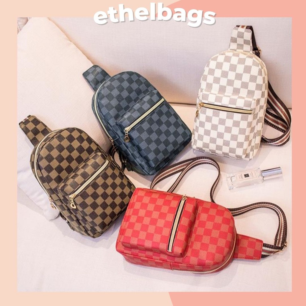 Nevada Mini Bag Import Wanita Korean Style Print Huruf Tas Selempang Cewek Tas Bahu Premium Trendy