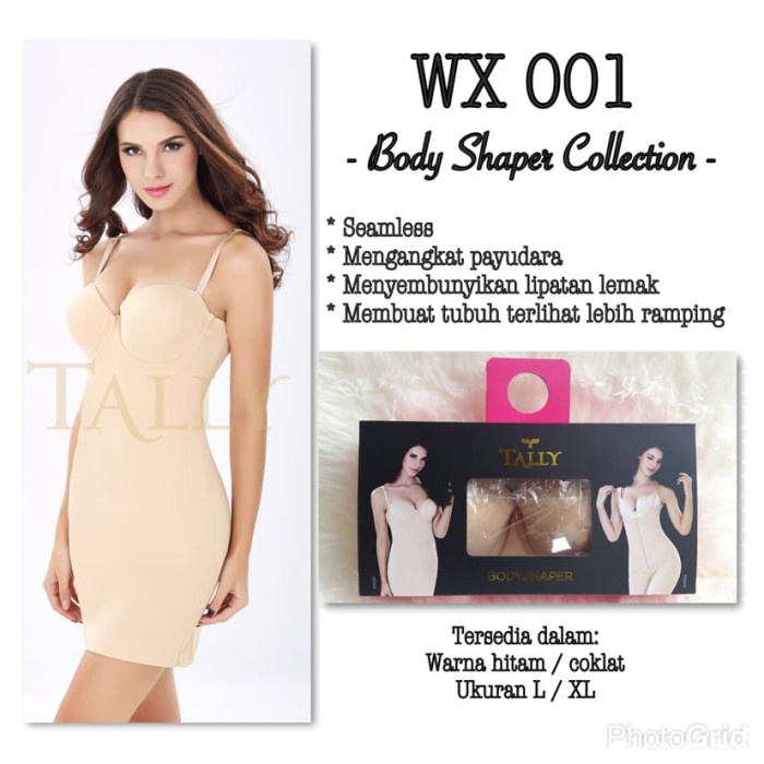 Tally Wx001 Korset Badan Bodysuit Tally Premium Bodyshaper #98