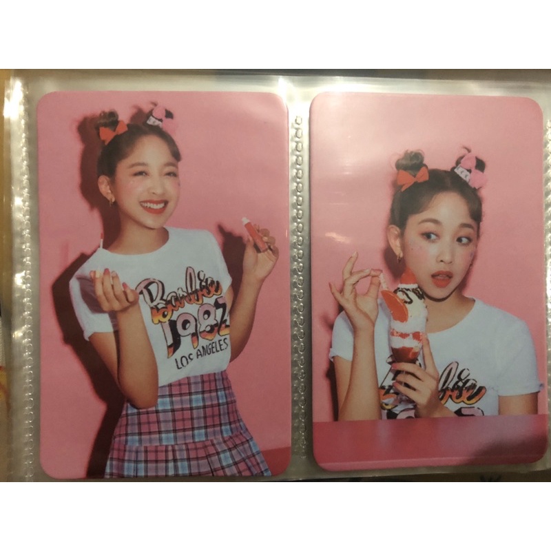 pc official photocard nacific x dita secret number