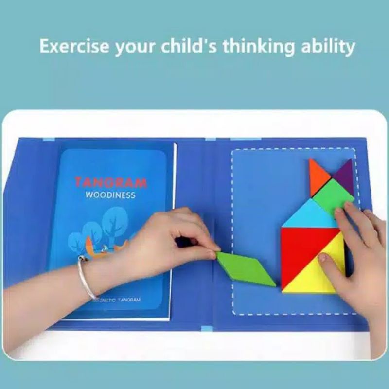 

buku magnet tangram edukasi