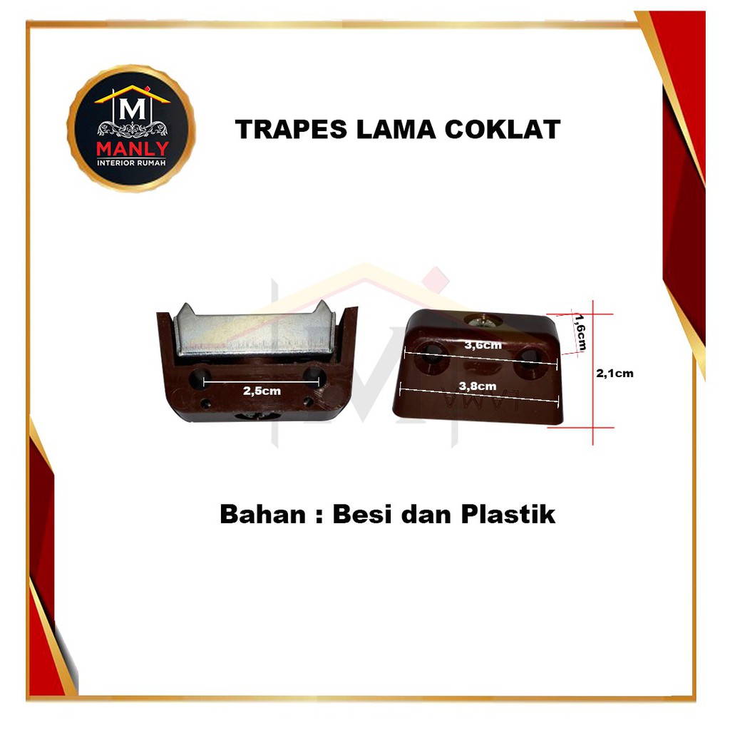 Traves Siku Ambalan Plastik Kayu Rak Lemari / Trapes Traves PUTIH / COKLAT Plastik MURAH Klem Lemari