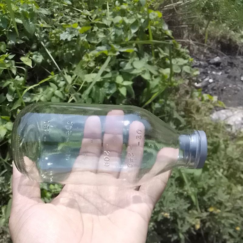 Botol kaca 250ml / Botol kaca infus skala 250ml