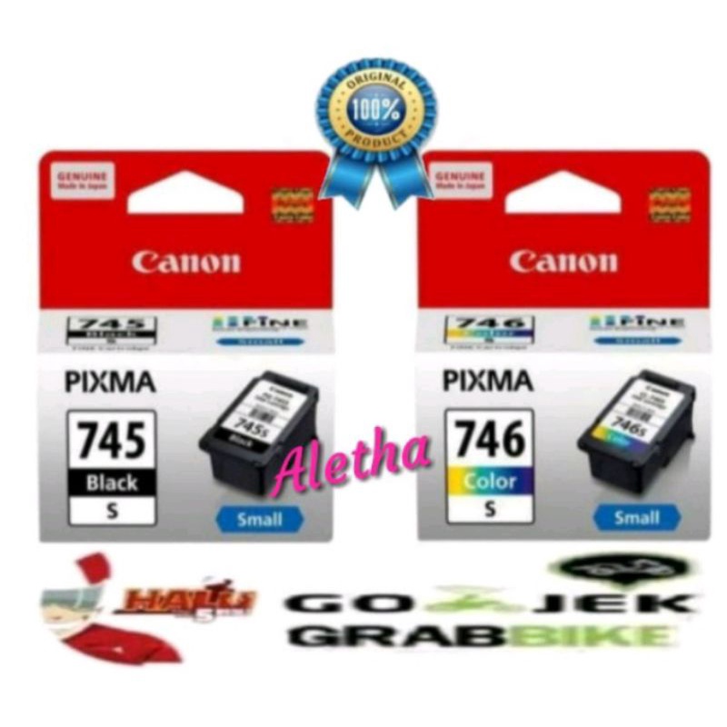 Tinta Printer Canon sepasang Black 745s dan Color 746s.Original