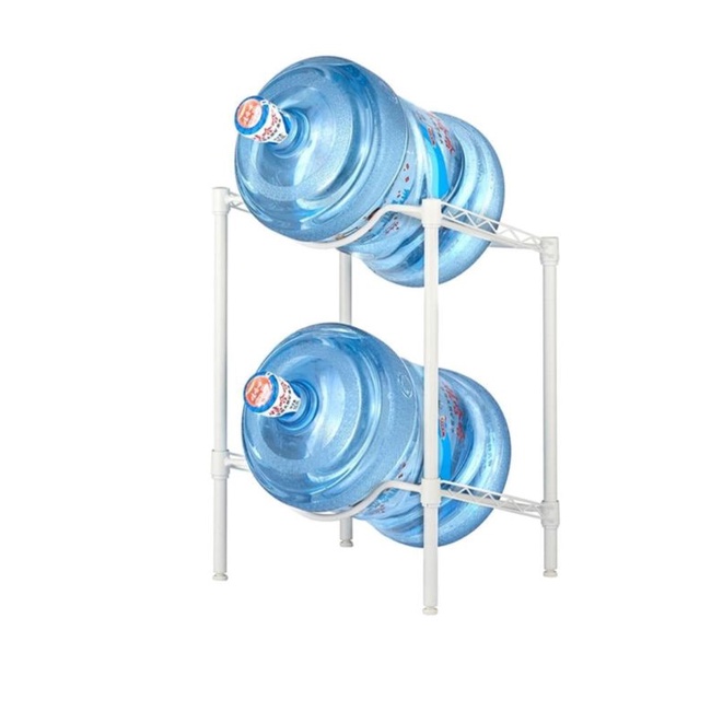 KRISBOW Rak Galon 2 Tingkat/Rak Penyimpanan Galon Air/Bucket Shelf