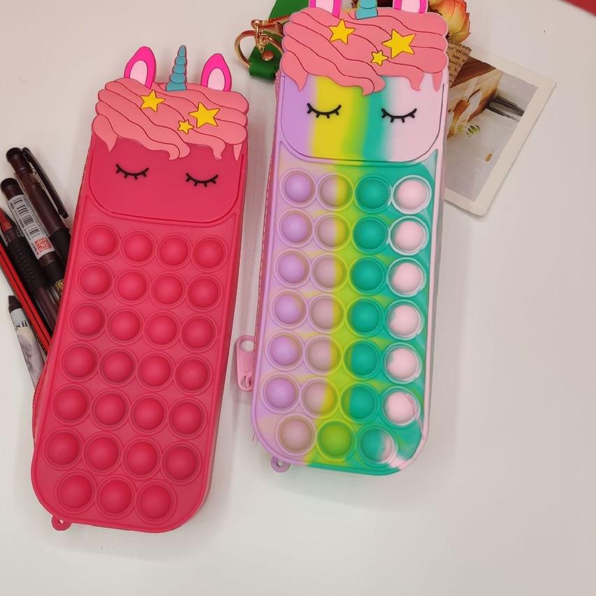 

WOW MURAH ✴ Kotak Pensil Pop It Unicorn``