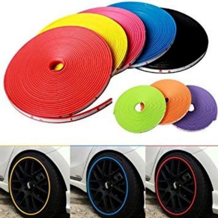 Rim Protector / Wheel Protector / Karet pelindung Velg 8 Meter/ 4 velg