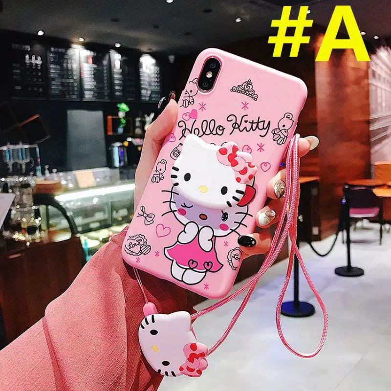 case kesing hellokitty import plus pop socket vivo y12/y15/y17 vivo y93/y91c no fingerprint