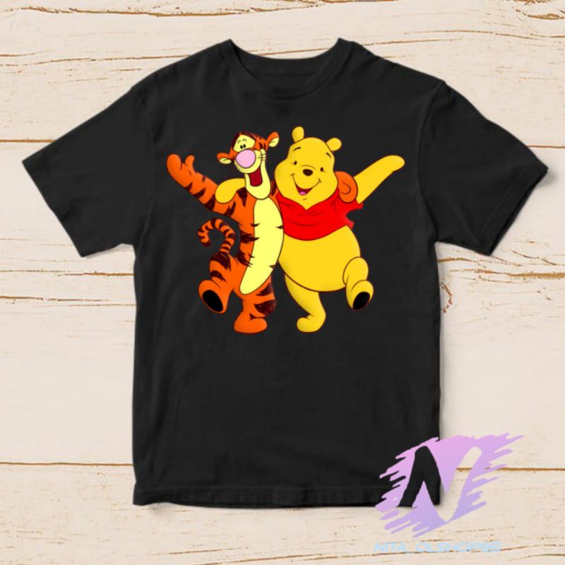 kaos anak kartu Winnie the pooh