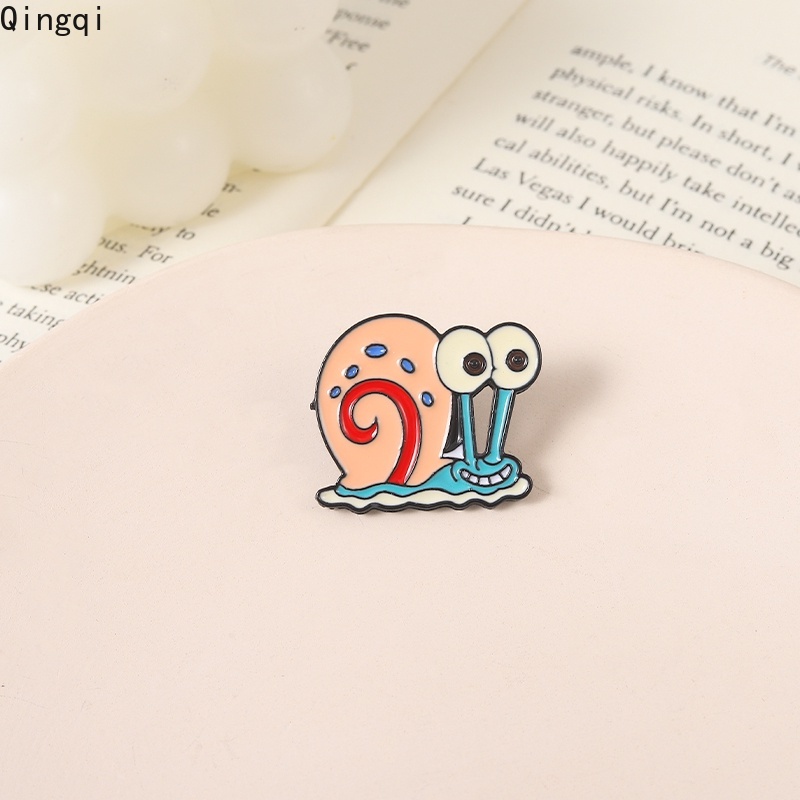 Bros Pin Enamel Desain Kartun Anime Siput Gary Untuk Anak