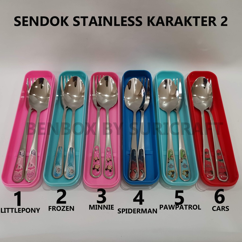 SENDOK GARPU STAINLESS KARAKTER 2