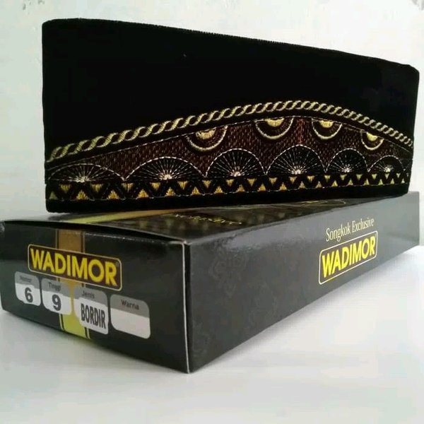 Langsung Order Songkok peci wadimor bordir size 567 dewasa terbaik