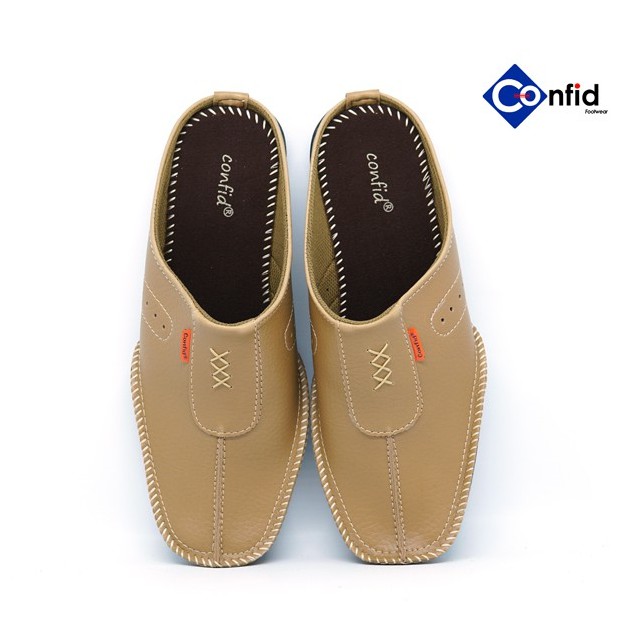 Sepatu Selop Bahan Kulit New Style Anti Slip Branded (Beta 02)