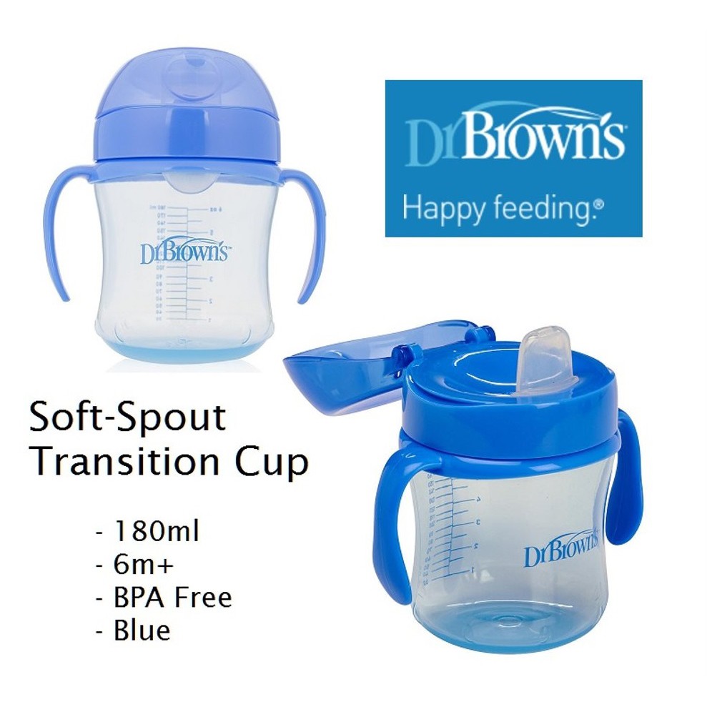 Dr Brown's - Soft Spout Transition Cup 180ml/botol minum 61001