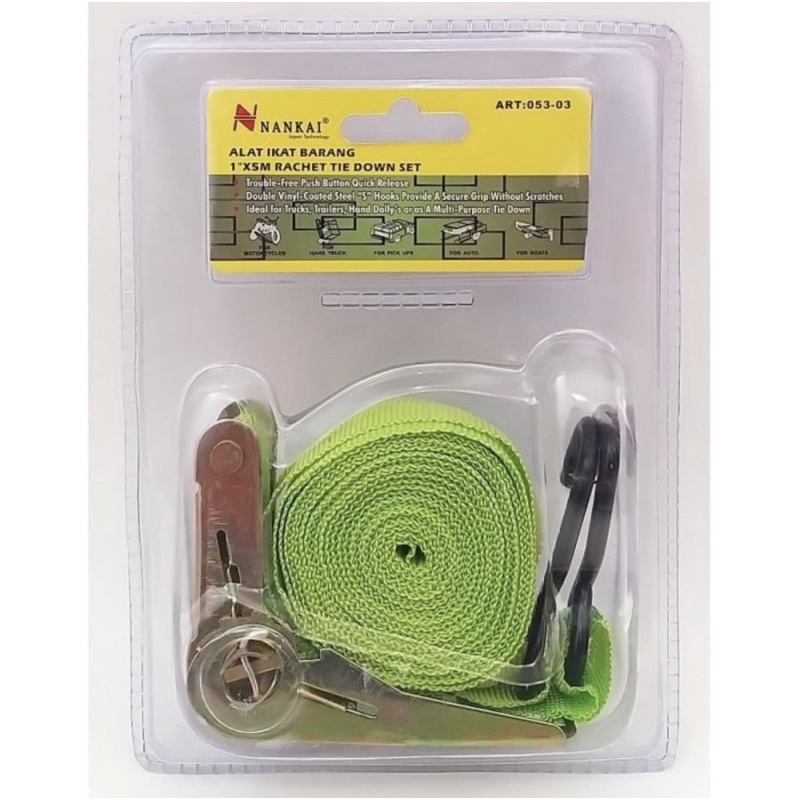 Nankai tali pengikat barang ratchet tie down