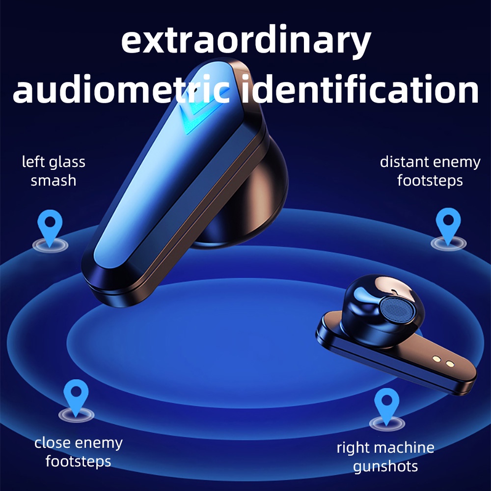 Handsfree Headset Earphone Bluetooth TWS Gaming apro Earbuds Bluetooth V 5.0 Earphone No Delay Tws Pubg Mobile Legend Pokemon Unite it-6