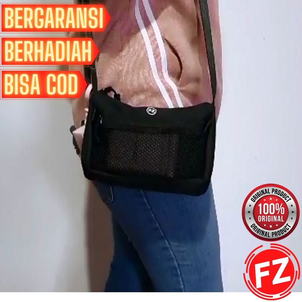 Tas Selempang FZ Sling Bag HP Kartu Uang Slempang Mini Pria Wanita Cowok Cewek Terbaru Kekinian