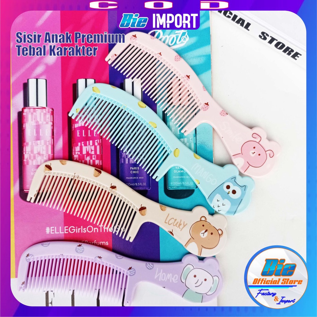 Sisir Anak Karkter Premium Impor Best Seller