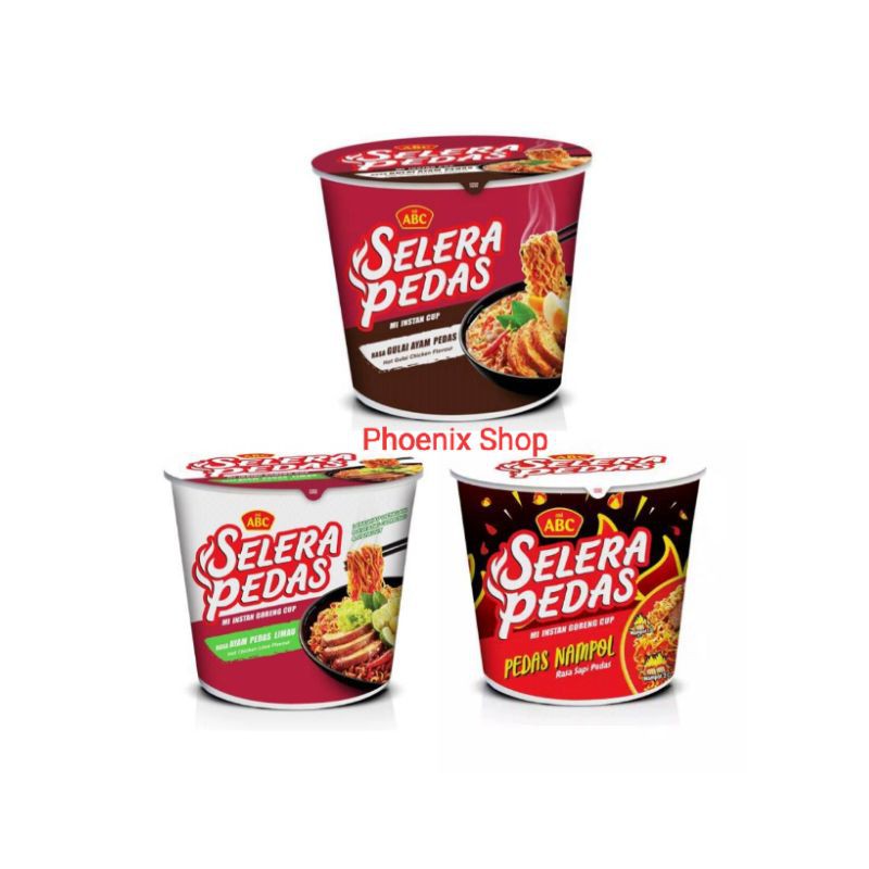 MIE ABC MI INSTAN CUP SELERA PEDAS