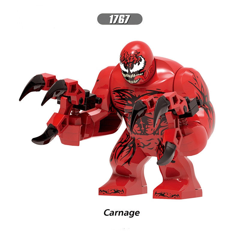 1pc Mainan Balok Bangun / Susun Model Minifigures Disney Carnage Spider Man Untuk Anak