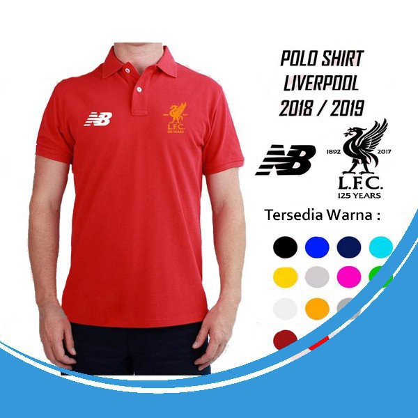 Kaos Polo Shirt Pria Liverpool Baju Bola Kerah Kualitas Terbaik