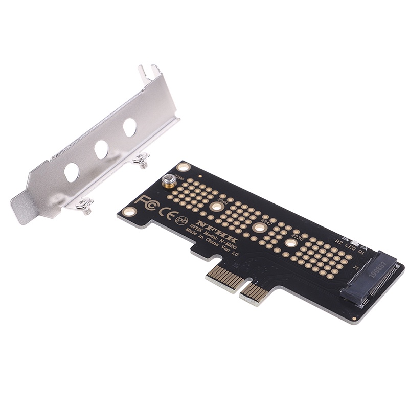 {LUCKID}NVMe PCIe M.2 NGFF SSD to PCIe x1 adapter card PCIe x1 to M.2 card with bracket