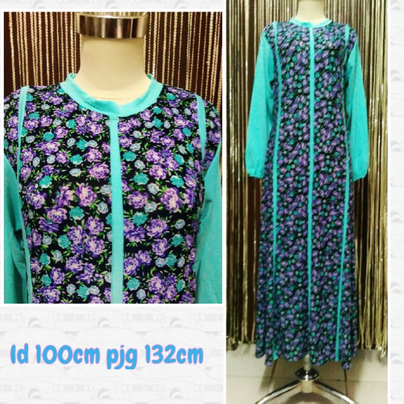 GAMIS BUNGA BIRU