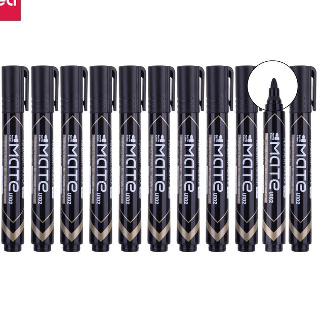 

Deli EU10220 (BOX) Permanent Marker/Spidol Permanen-Hitam 12 Pcs
