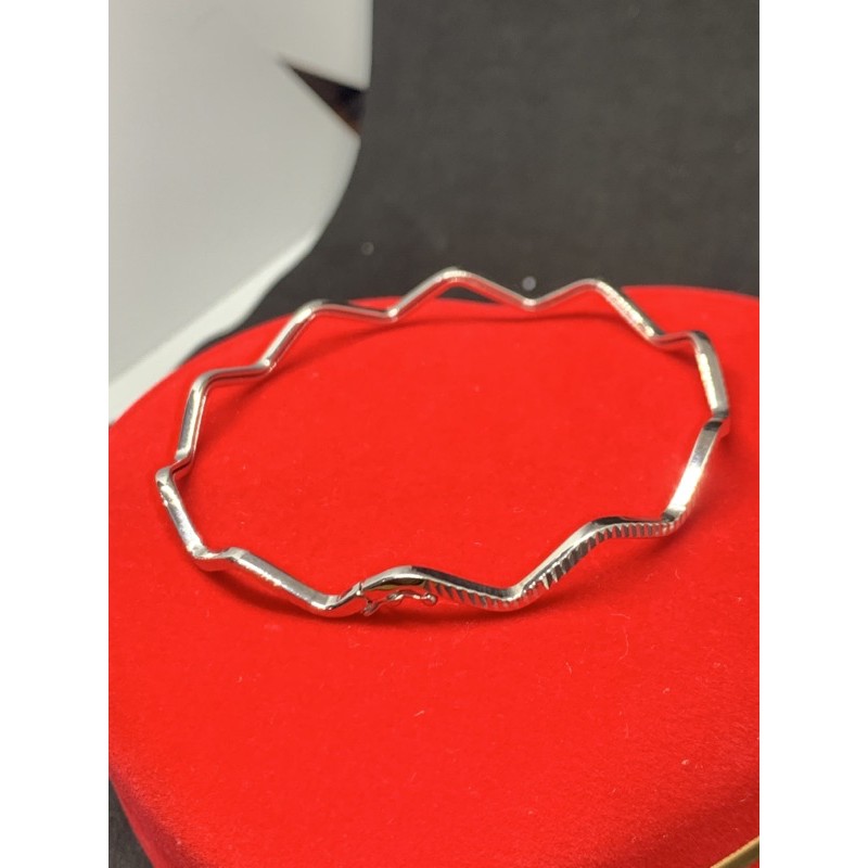 Gelang tangan emas asli kadar 750 UBS white gold