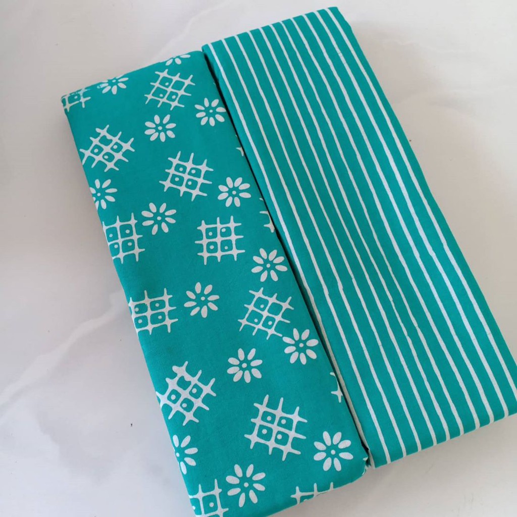 Kain batik solo cap garutan tosca