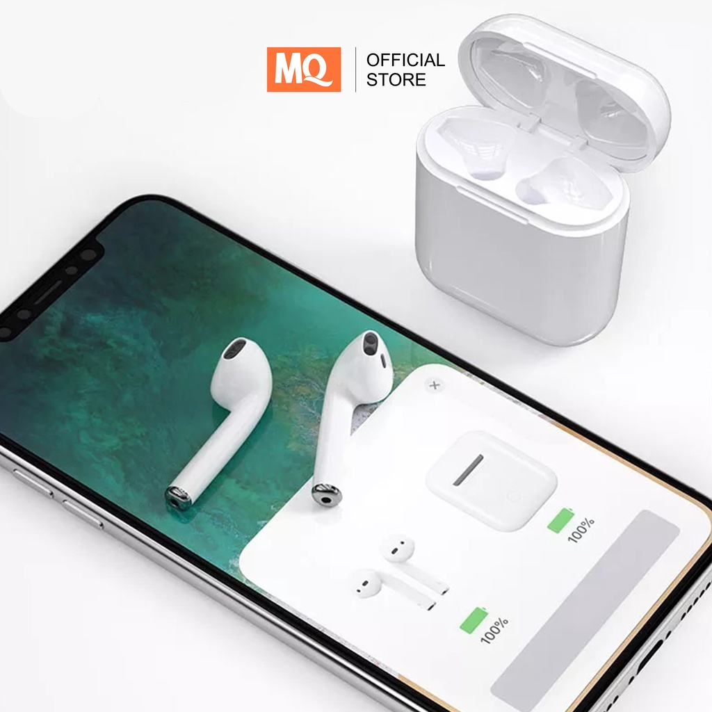 MQ i7s TWS Twins Wireless Headset Earphone Bluetooth Android &amp; IOS Murah Handsfree Earbuds Headphone HBQ Twins With Charging Case Mini V4.2