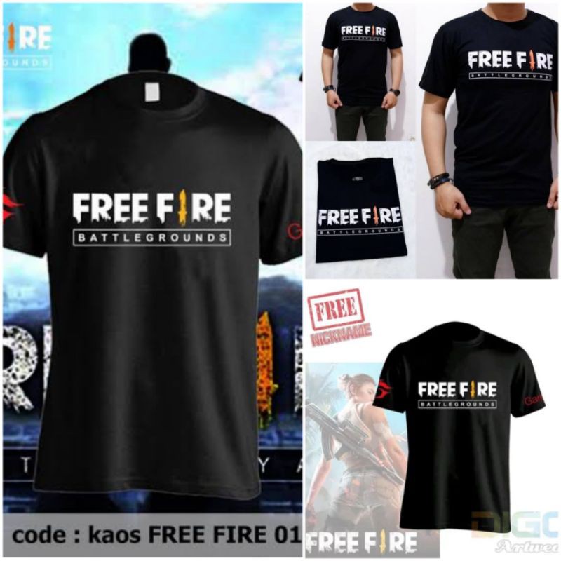 KAOS / BAJU ANAK LAKI LAKI FREE FIRE FF GARENA KIDS