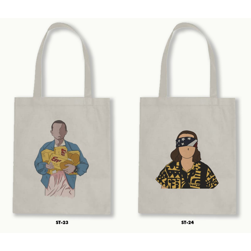 TOTE BAG BLACU - STRANGER THINGS .01