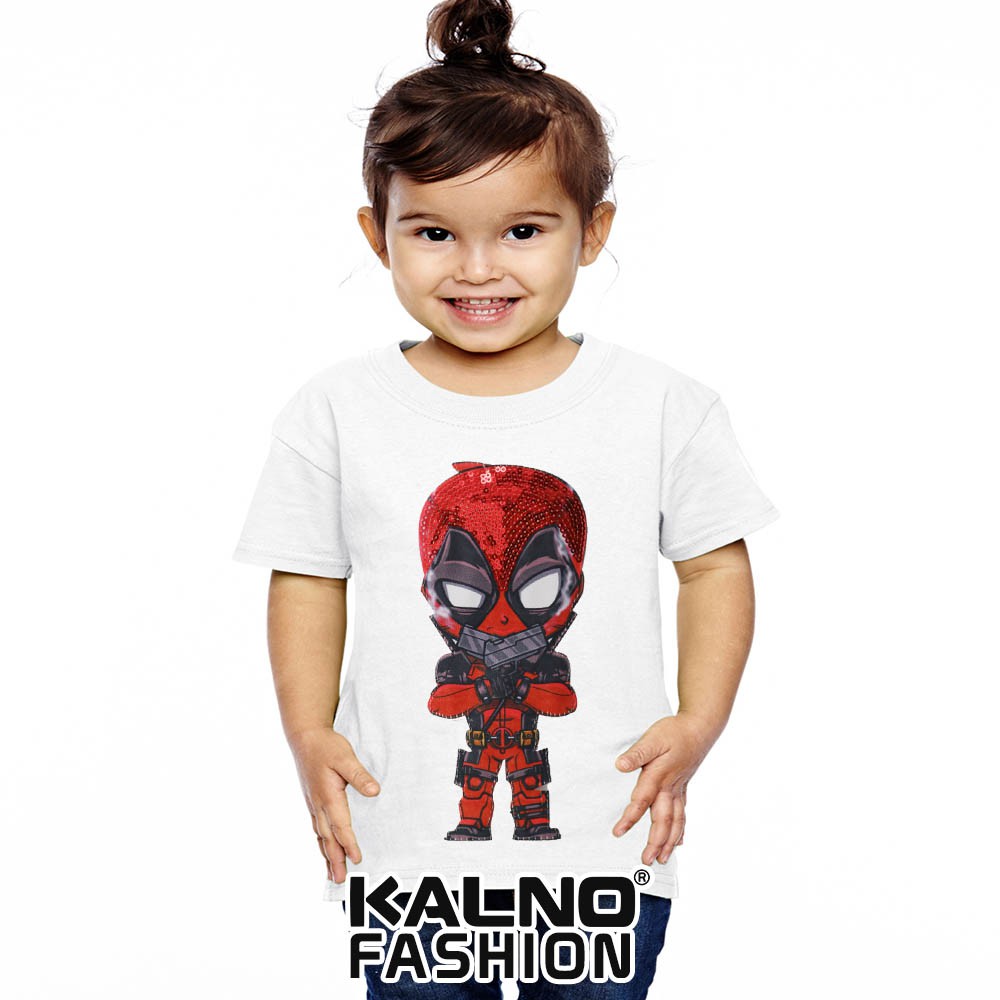 kaos baju anak DADPOOL umur 1 - 7 tahun, baju anak super hero, baju anak karakter