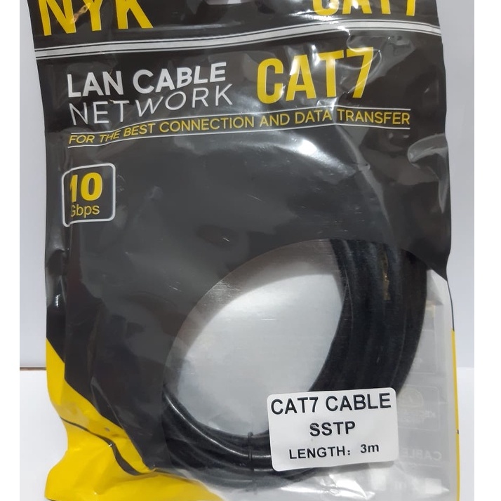 NYK Kabel Lan 3Meter Cat7 SSTP 10Gbps