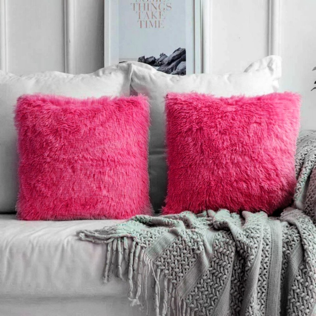 BANTAL SOFA UKURAN 40x40 bahan lembut bulu rasfur PREMIUM isian silicon padat 320gram