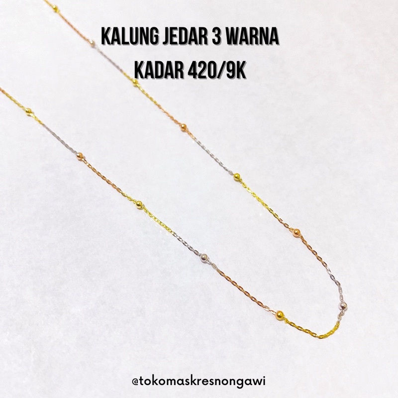 Kalung emas Jedar kadar 420/ 9k best seller