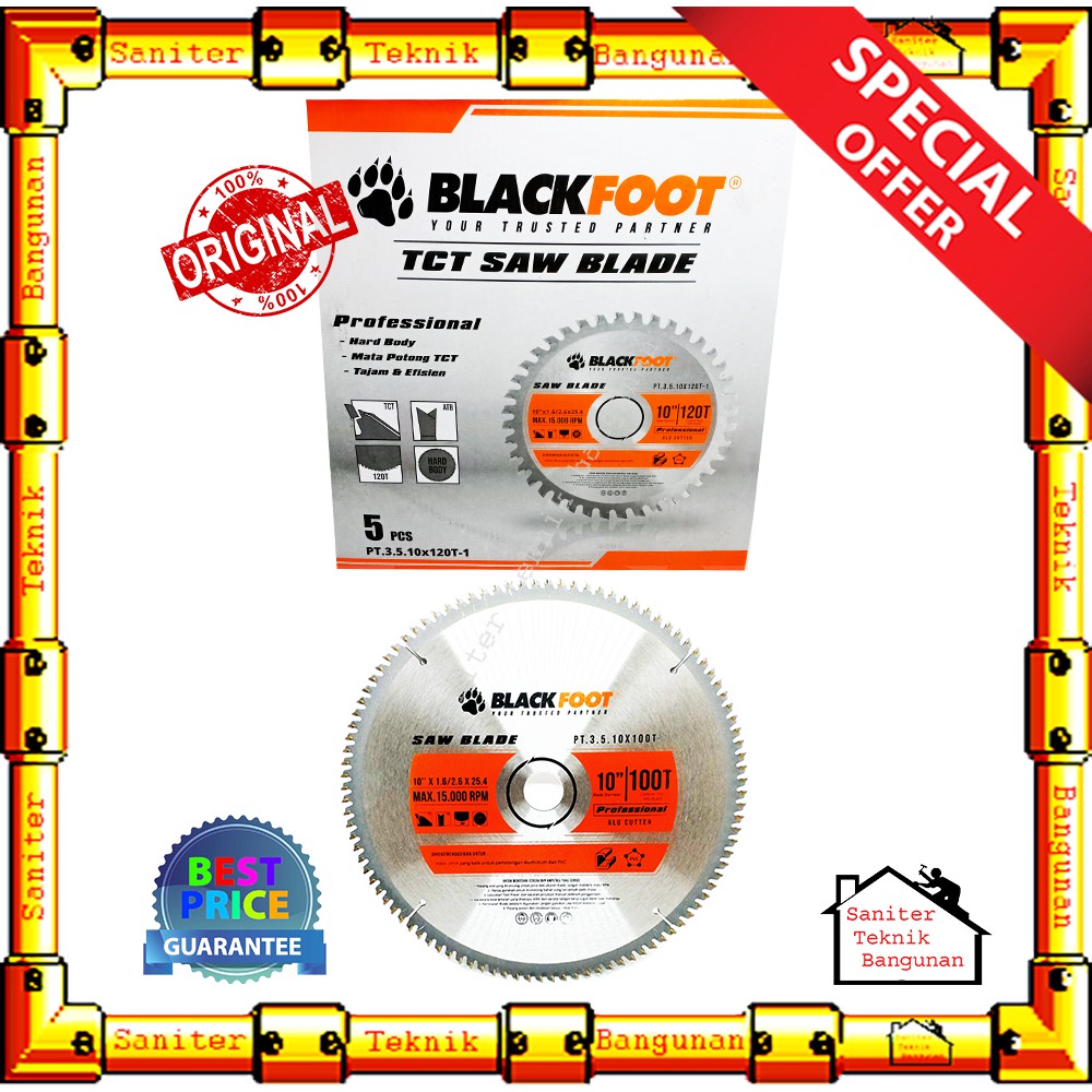 Mata Gerinda Saw Blade Blackfoot 10 Inch - Mata Potong Kayu