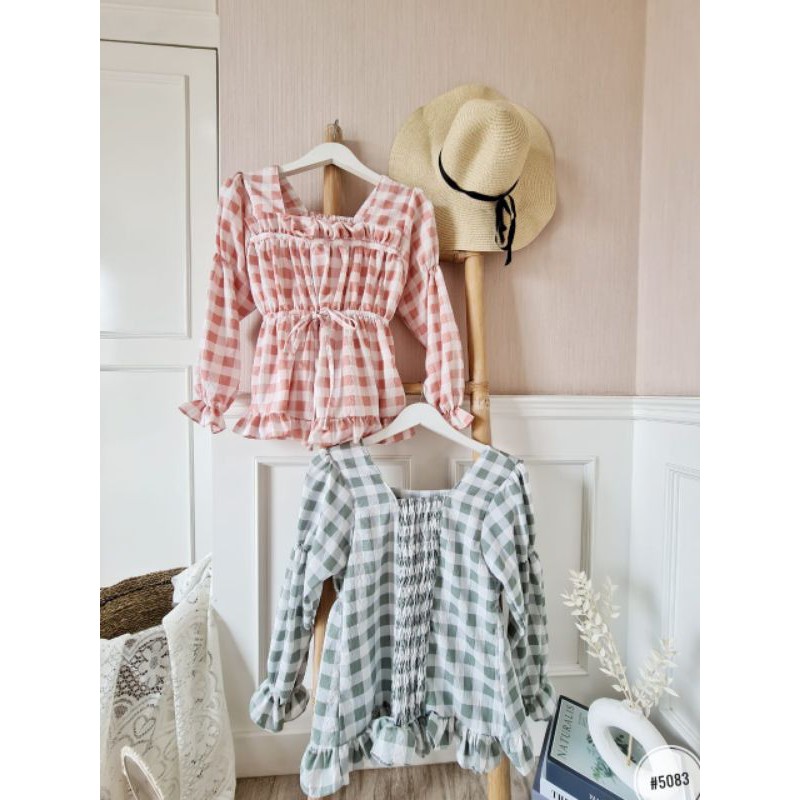 DALMI GINGHAM TOP