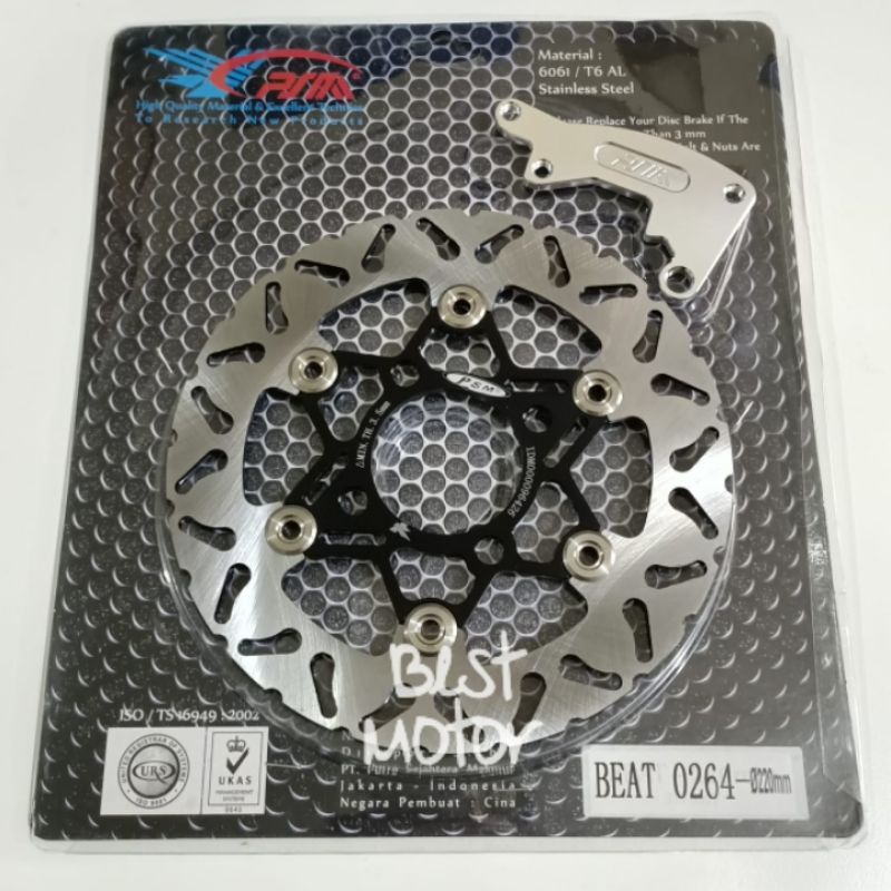Piringan Cakram PSM Floating CNC 260mm Beat / Scoopy / Vario 125 Old Disc Brake PSM
