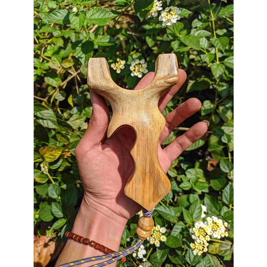 Frame ketapel ikan kayu jati