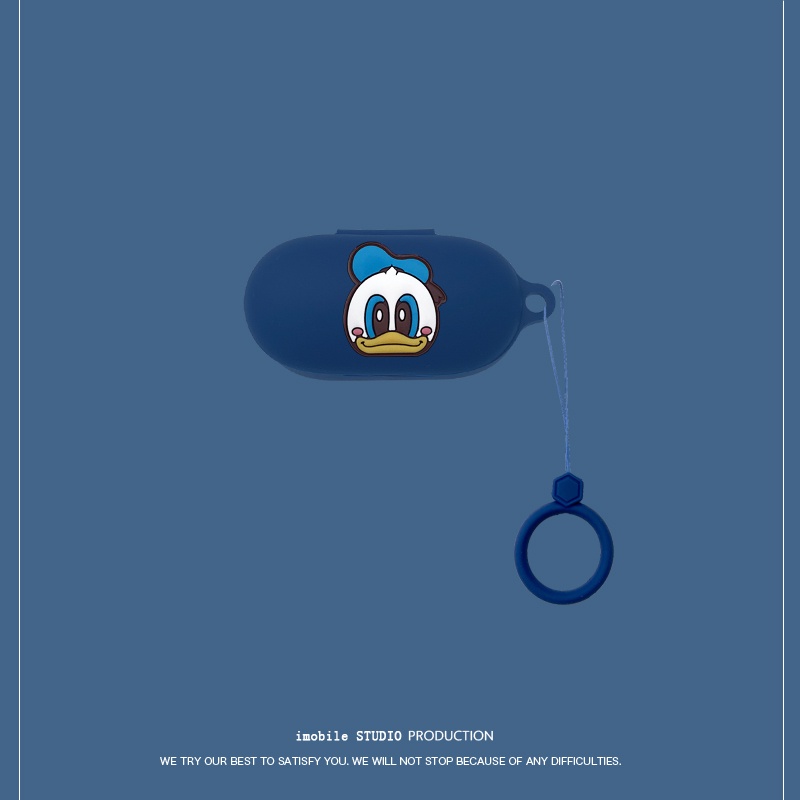 Case Pelindung Headset Bluetooth Motif Kartun Donald Duck Dengan Gantungan Kunci Untuk OnePlus Buds Z Z2 Tws