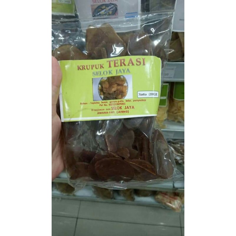 

Kerupuk Terasi juwana khas Pati 200 gram