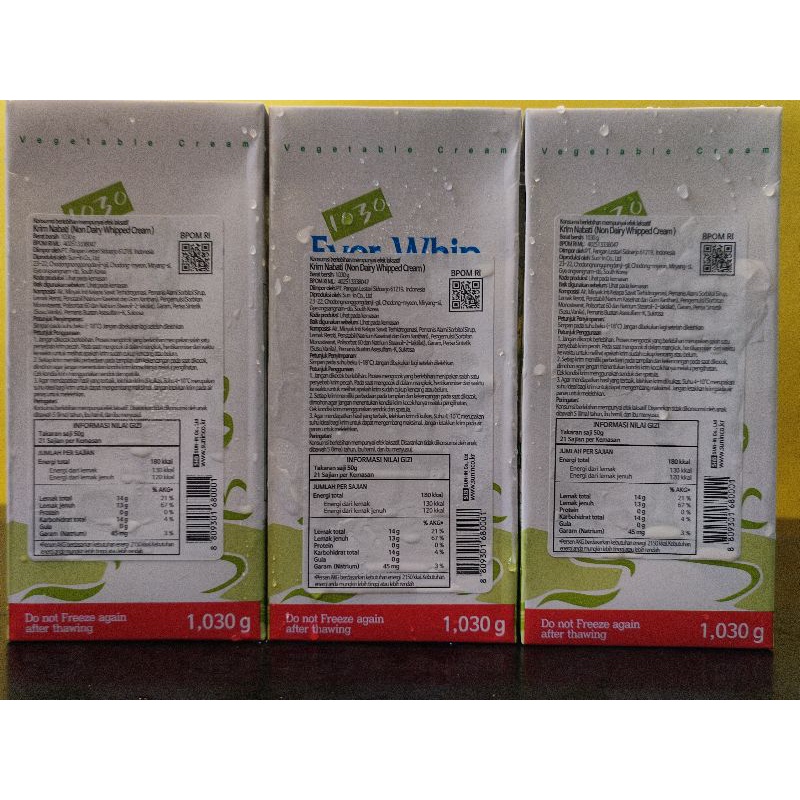 

Whip Cream Ever Whip Non Dairy Creamer - 1030g | Instant Only !!!