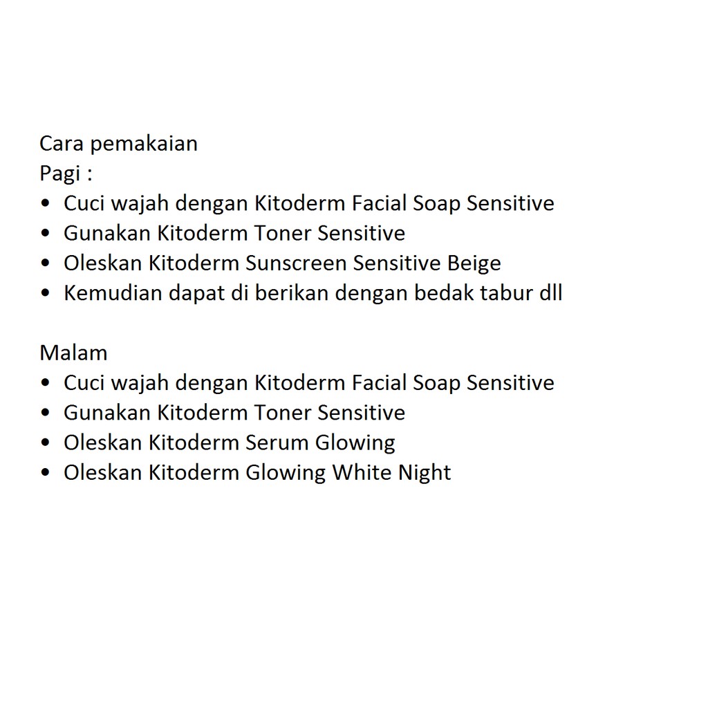 PAKET Kitoderm Whitening Platinum Sensitive Skin Ori / Paket Pencerah Kulit Sensitif isi 5 Aman BPOM